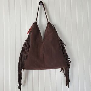 Divina Firenze Suede Fringe Bag NWT